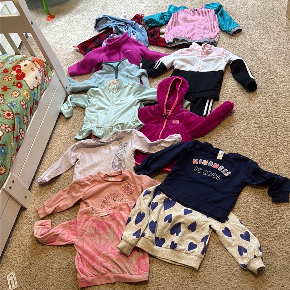 Girls Long sleeve Namebrand Clothing Bundle Lot